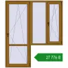 Ціноутворення Балконні двері 1800x2100 мм REHAU Euro 70 LIGHT_OAK з двох сторін. Ціна: ₴27,776.29
