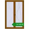Ціноутворення Балконні двері 1400x2100 мм REHAU Euro 60 GOLDEN OAK з двох сторін. Ціна: ₴24,539.64