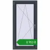 Ціноутворення Балконні двері 750x1500 мм REHAU Euro 60 ANTHRACITE_GREY_STRUKTURAL з двох сторін. Ціна: ₴8,953.28