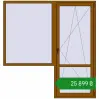 Ціноутворення Балконні двері 2000x2100 мм REHAU Euro 70 GOLDEN OAK з двох сторін. Ціна: ₴25,899.37