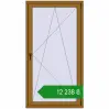 Ціноутворення Балконні двері 1030x1930 мм REHAU Euro 60 LIGHT_OAK з двох сторін. Ціна: ₴12,238.41