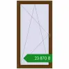 Ціноутворення Балконні двері 1100x2100 мм REHAU SYNEGO MD WALNUT з двох сторін. Ціна: ₴23,870.00