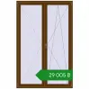 Ціноутворення Балконні двері 1480x2300 мм REHAU Euro 70 WALNUT з двох сторін. Ціна: ₴29,004.66