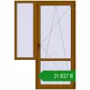 Ціноутворення Балконні двері 1450x2100 мм REHAU Euro 60 GOLDEN OAK з двох сторін. Ціна: ₴21,827.36