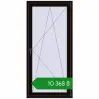 Ціноутворення Балконні двері 900x1900 мм REHAU Euro 60 BLACK_BROWN з двох сторін. Ціна: ₴10,368.22
