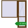 Ціноутворення Балконні двері 1960x2140 мм REHAU Euro 70 WALNUT з двох сторін. Ціна: ₴25,347.58