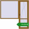 Ціноутворення Балконні двері 2150x2150 мм REHAU Euro 60 LIGHT_OAK з двох сторін. Ціна: ₴19,403.87