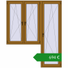 Ціноутворення Балконні двері 1890x2290 мм REHAU Euro 70. Ціна: €694.49