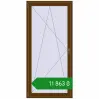 Ціноутворення Balcony doors 1000x2100 mm REHAU Euro 60 WALNUT two-sided. Ціна: ₴11,863.29