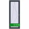 Ціноутворення Балконні двері 800x2100 мм REHAU Euro 70 ANTHRACITE_GREY_STRUKTURAL з двох сторін. Ціна: ₴15,702.44