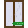 Ціноутворення Балконні двері 1500x2100 мм REHAU SYNEGO MD WALNUT з двох сторін. Ціна: ₴32,207.03