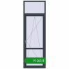 Ціноутворення Балконні двері 866x2625 мм REHAU Euro 70 ANTHRACITE_GREY_STRUKTURAL з двох сторін. Ціна: ₴19,265.28