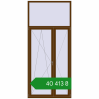 Ціноутворення Балконні двері 1350x3000 мм REHAU SYNEGO MD WALNUT з двох сторін. Ціна: ₴40,412.53