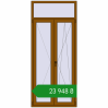 Ціноутворення Балконні двері 1030x2400 мм REHAU Euro 60 GOLDEN OAK з двох сторін. Ціна: ₴23,947.51