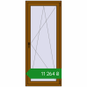 Ціноутворення Балконні двері 800x1900 мм REHAU Euro 60 GOLDEN OAK з двох сторін. Ціна: ₴11,263.97