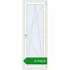 Ціноутворення Balcony doors 700x2000 mm REHAU Euro 70 RAL 9016 Traffic white two-sided. Ціна: ₴8,045.65