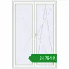 Ціноутворення Балконні двері 1400x2100 мм REHAU Euro 70 Білий (RAL 9016) з двох сторін. Ціна: ₴24,784.34