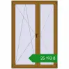 Ціноутворення Балконні двері 1400x2070 мм REHAU Euro 70 LIGHT_OAK з двох сторін. Ціна: ₴25,192.93