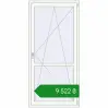 Ціноутворення Balcony doors 1000x2100 mm REHAU Euro 60 RAL 9016 Traffic white two-sided. Ціна: ₴9,522.18