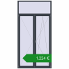Ціноутворення Балконні двері 1500x3000 мм REHAU SYNEGO MD ANTHRACITE_GREY_STRUKTURAL з двох сторін. Ціна: €1,224.20