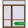 Ціноутворення Balcony doors 2000x2400 mm REHAU Euro 70 WALNUT two-sided. Ціна: ₴37,933.50