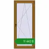 Ціноутворення Балконні двері 870x2000 мм REHAU Euro 60 LIGHT_OAK з двох сторін. Ціна: ₴11,441.87