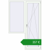 Ціноутворення Балконні двері 1400x2100 мм REHAU Euro 70 Білий (RAL 9016) з двох сторін. Ціна: €356.72
