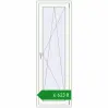 Ціноутворення Balcony doors 650x2000 mm REHAU Euro 60 RAL 9016 Traffic white two-sided. Ціна: ₴6,622.56