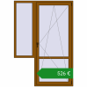 Ціноутворення Балконні двері 1450x2100 мм REHAU Euro 60 GOLDEN OAK з двох сторін. Ціна: €526.11