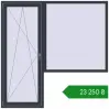 Ціноутворення Балконні двері 2000x2000 мм REHAU Euro 70 ANTHRACITE_GREY_STRUKTURAL з двох сторін. Ціна: ₴23,249.53
