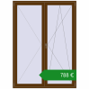 Ціноутворення Балконні двері 1600x2200 мм REHAU Euro 70 WALNUT з двох сторін. Ціна: €788.07