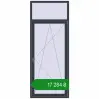 Ціноутворення Балконні двері 1000x2500 мм REHAU Euro 70 ANTHRACITE_GREY_STRUKTURAL з двох сторін. Ціна: ₴17,283.86