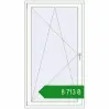 Ціноутворення Балконні двері 1050x1900 мм REHAU Euro 60 Білий (RAL 9016) з двох сторін. Ціна: ₴8,712.68