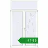 Ціноутворення Balcony doors 1500x2500 mm REHAU Euro 70 RAL 9016 Traffic white two-sided. Ціна: ₴19,758.28