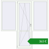 Ціноутворення Балконні двері 2060x2110 мм REHAU Euro 60. Ціна: €362.99