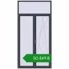 Ціноутворення Балконні двері 1500x3000 мм REHAU SYNEGO MD ANTHRACITE_GREY_STRUKTURAL з двох сторін. Ціна: ₴50,849.09