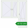 Ціноутворення Балконні двері 2050x2170 мм REHAU Euro 70 Білий (RAL 9016) з двох сторін. Ціна: 28 732.2 UAH