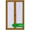 Ціноутворення Балконні двері 1250x2000 мм REHAU Euro 60 LIGHT_OAK з двох сторін. Ціна: €487.53
