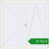 Ціноутворення Балконні двері 2000x2000 мм REHAU Euro 70 Білий (RAL 9016) з двох сторін. Ціна: ₴20,962.89