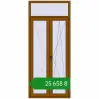 Ціноутворення Балконні двері 1030x2400 мм REHAU Euro 60 GOLDEN OAK з двох сторін. Ціна: ₴25,658.04