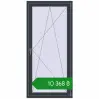 Ціноутворення Балконні двері 900x1900 мм REHAU Euro 60 ANTHRACITE_GREY_STRUKTURAL з двох сторін. Ціна: ₴10,368.22