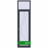 Ціноутворення Балконні двері 700x2500 мм REHAU SYNEGO MD ANTHRACITE_GREY_STRUKTURAL з двох сторін. Ціна: €584.50