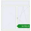 Ціноутворення Балконні двері 2200x2350 мм REHAU Euro 70 Білий (RAL 9016) з двох сторін. Ціна: ₴34,950.25