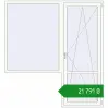 Ціноутворення Балконні двері 2000x2150 мм REHAU Euro 70 Білий (RAL 9016) з двох сторін. Ціна: ₴21,791.32