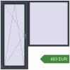 Ціноутворення Балконні двері 2000x2000 мм REHAU Euro 70. Ціна: 482.67 EUR