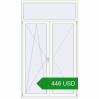 Ціноутворення Балконні двері 1400x2400 мм REHAU SYNEGO MD Білий (RAL 9016) з двох сторін. Ціна: 446.09 USD