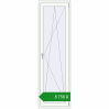Ціноутворення Balcony doors 670x2250 mm REHAU Euro 70 RAL 9016 Traffic white two-sided. Ціна: ₴8,758.31