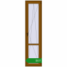Ціноутворення Балконні двері 600x2400 мм REHAU Euro 60 GOLDEN OAK з двох сторін. Ціна: $306.73