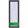 Ціноутворення Балконні двері 800x2100 мм REHAU Euro 70 ANTHRACITE_GREY_STRUKTURAL з двох сторін. Ціна: ₴14,102.58
