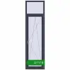 Ціноутворення Балконні двері 700x2500 мм REHAU SYNEGO MD ANTHRACITE_GREY_STRUKTURAL з двох сторін. Ціна: ₴22,717.18